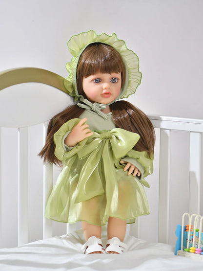 Doll Clothes Reborn Baby Dolls Clothes Dress For 55cm Reborn Doll DIY Handmade Princess Dress Dolls Accessories Kid Toy Gifts