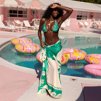 Kulani Kinis Sarong Pareo Coverup - Emerald Springs