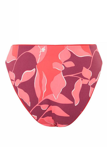 Maaji Sully High Rise/High Leg Bikini Bottom - Scarlet Red - FINAL SALE