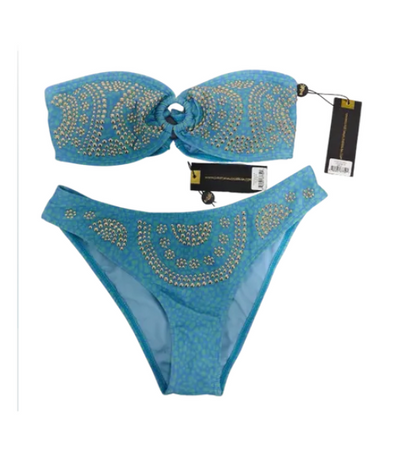 Christian Audigier Studded 2 Piece Bandeau CA-10216