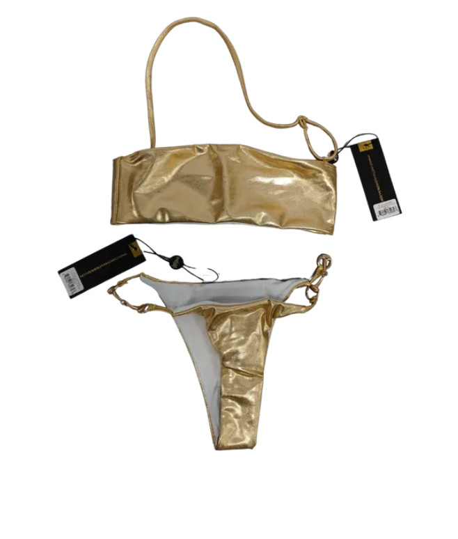 Christian Audigier 2 Piece Classic Metallic Bandeau CASW22002