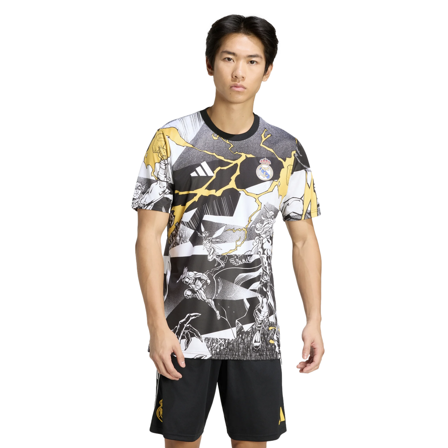 Adidas Real Madrid x Marvel x All Blacks Pre-Match Jersey