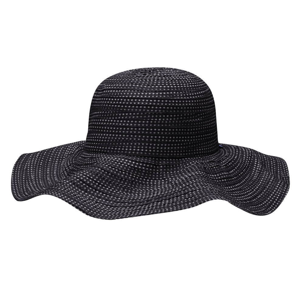 Wallaroo Scrunchie Hat - Black/White Dots