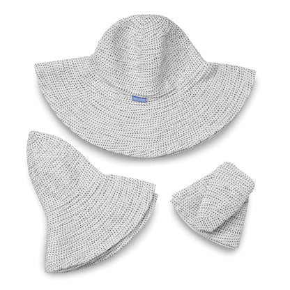 Wallaroo Scrunchie Hat - White/Black Dots