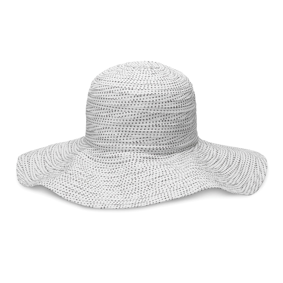 Wallaroo Scrunchie Hat - White/Black Dots