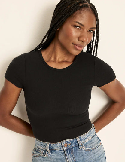 SculptRib™ Cotton T-Shirt - Last Call