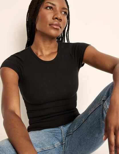 SculptRib™ Cotton T-Shirt