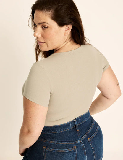 SculptRib™ Cotton T-Shirt
