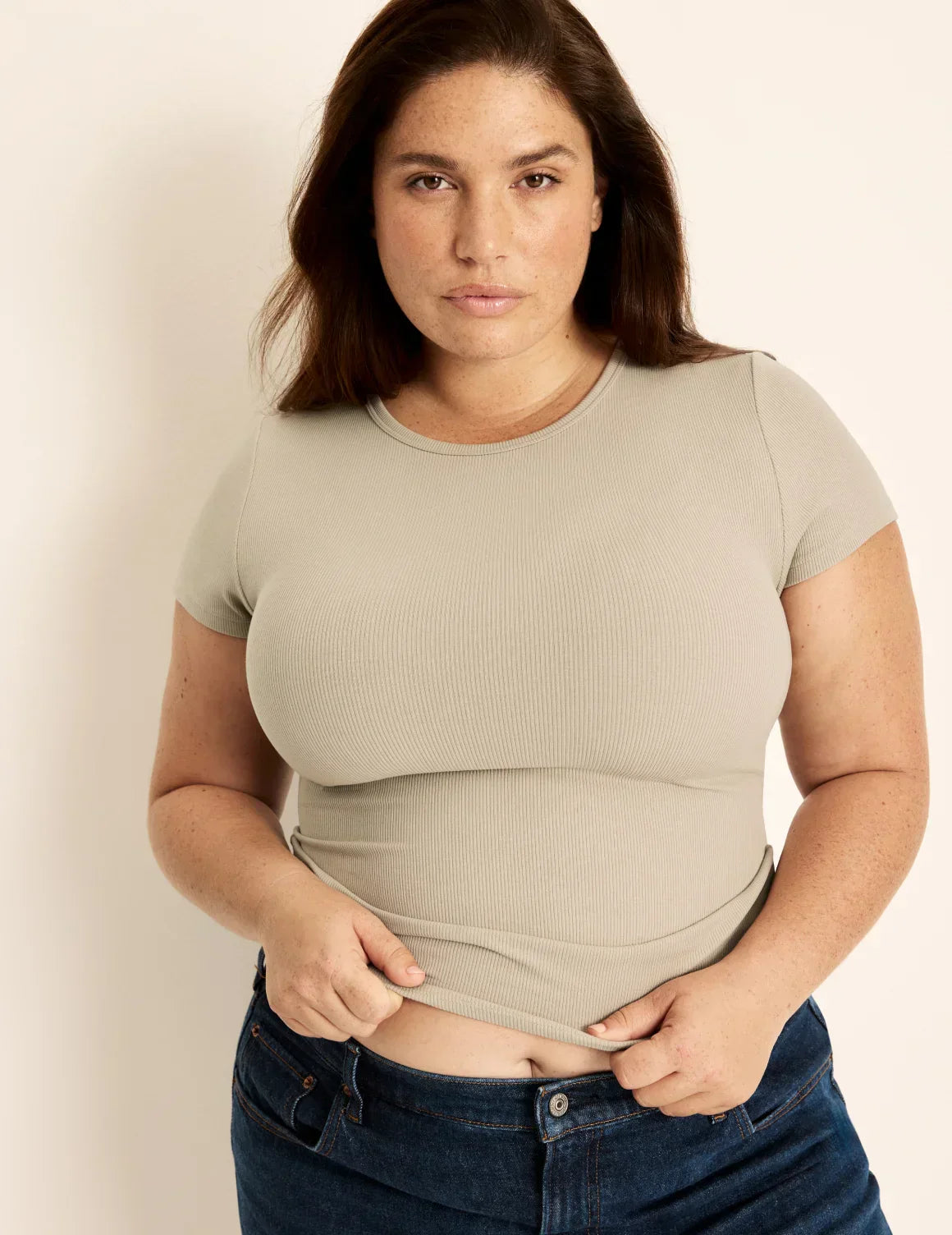 SculptRib™ Cotton T-Shirt - Last Call