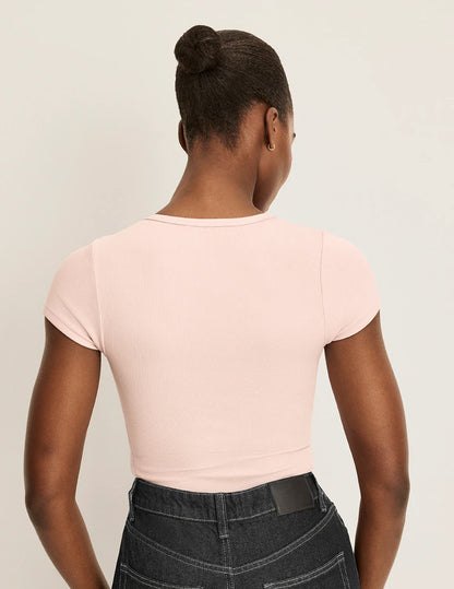 SculptRib™ Cotton T-Shirt