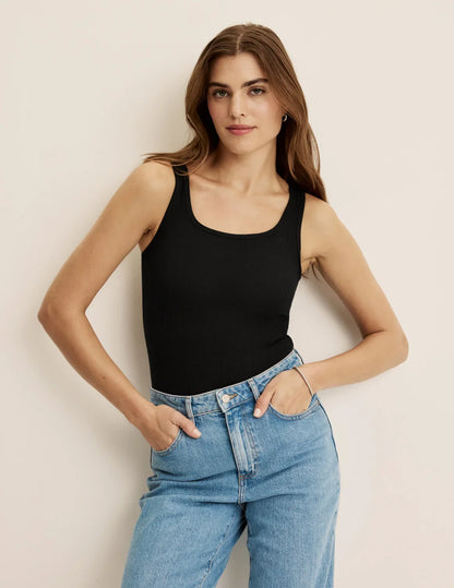 SculptRib™ Cotton Tank Bodysuit