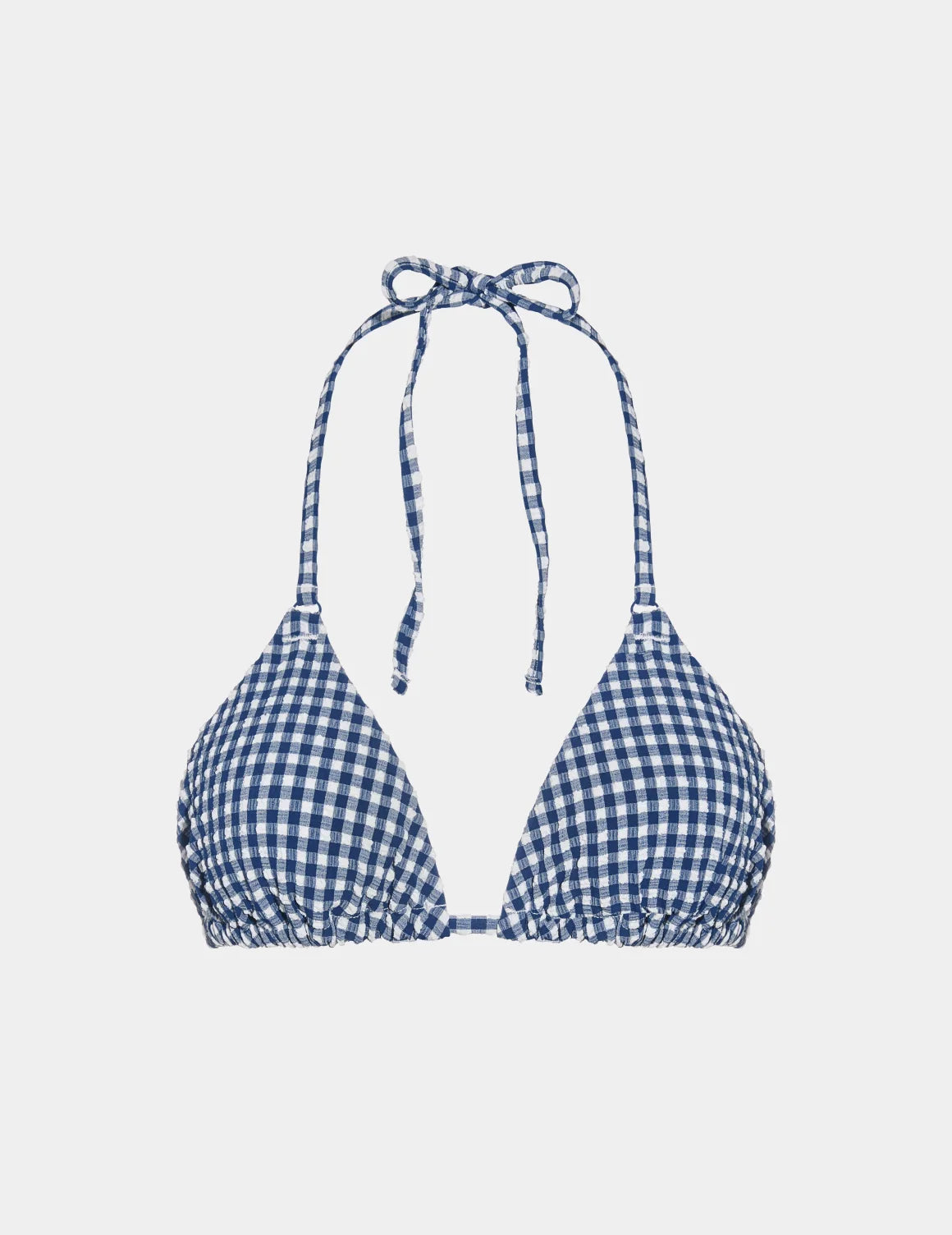 Seersucker Sculpt Triangle Bikini Top