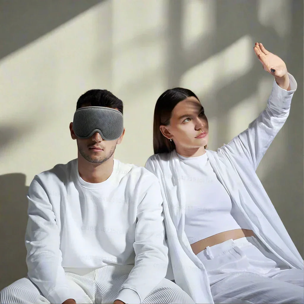 3D Eye Sleep Mask - 100% Blackout Adjustable Eye Cover