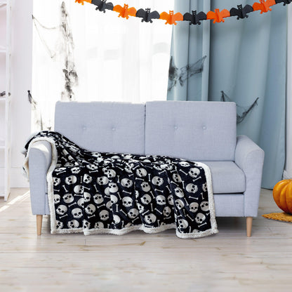 Elegant Comfort Halloween Theme Fleece Throw Blankets  - Velvety Feel, 50 x 60 inches