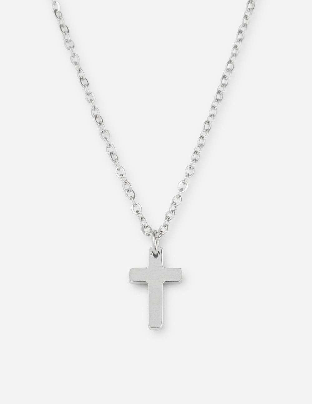 Elevated Faith Silver Cross Necklace