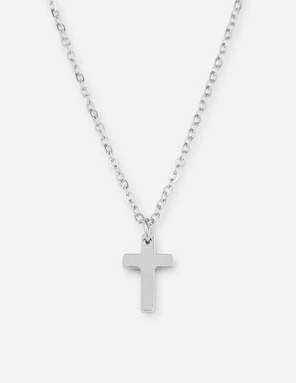 Elevated Faith Silver Cross Necklace
