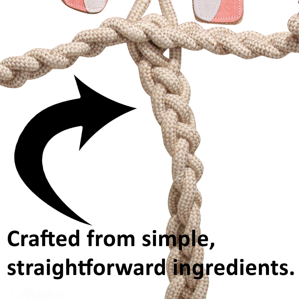 Bitsy Bunny Natural Rope Knottie® Dog Toy, Large (9mm rope diameter)