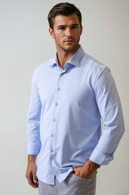 Buki Cinqo 'Single Shot' Long Sleeve Tech Shirt - French Blue