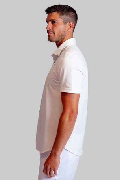 Buki Cinqo Single Shot Short Sleeve Tech Shirt — White