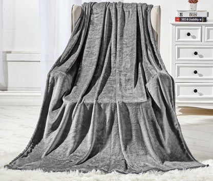 Elegant Comfort Plush All Season Lightweight Throw Blanket - 50 x 60 inches