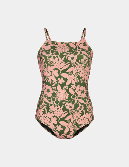 Teen Period Swim Square Neck One-Piece
