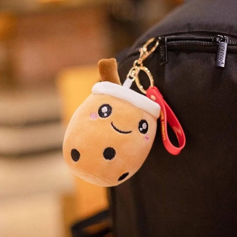 Boba Plush Keychain 3 pcs Set for Car Keys and Kawaii Gift Lovers