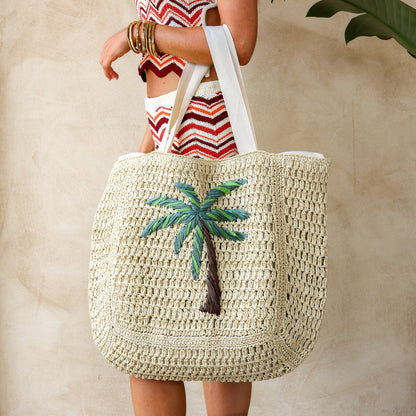 Kulani Kinis Straw Beach Tote Bag - Palm Breeze