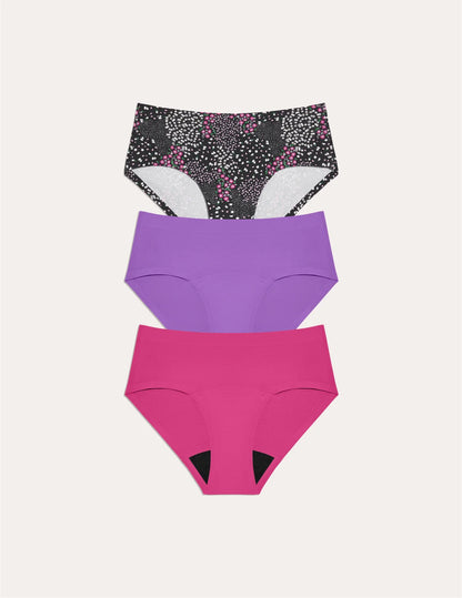 Teen Super Leakproof® No-Show Boyshort 3-Pack - Last Call