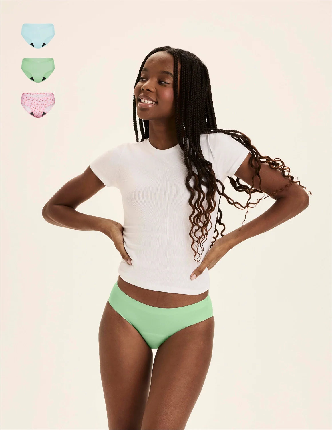 Teen Super Leakproof® No-Show Bikini 3-Pack - Last Call