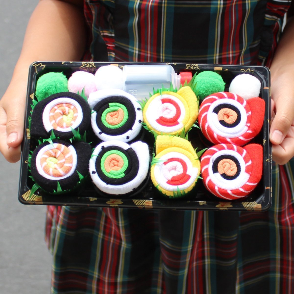 Funny Sushi Socks for Men & Women – 4-Pair Gift Box Set