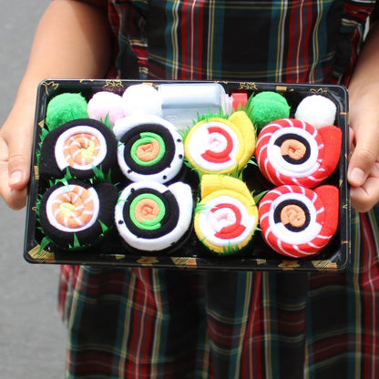Funny Sushi Socks for Men & Women – 4-Pair Gift Box Set