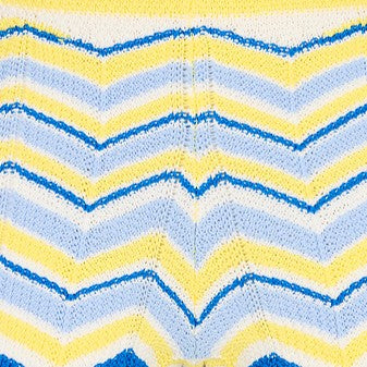 Kulani Kinis Chevron Knit Micro Short - Lemon Daze