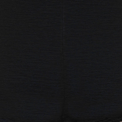 Penbrooke Krinkle Plus Size Chlorine Resistant Mock Surplice One Piece Swimsuit - Black
