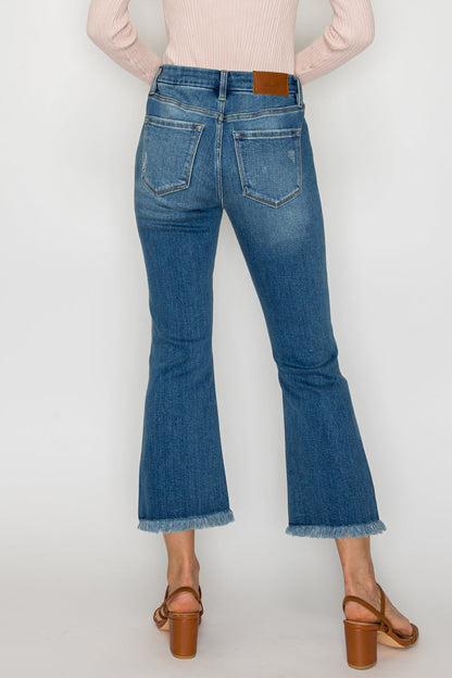 Eco Friendly Crop Flare Jeans