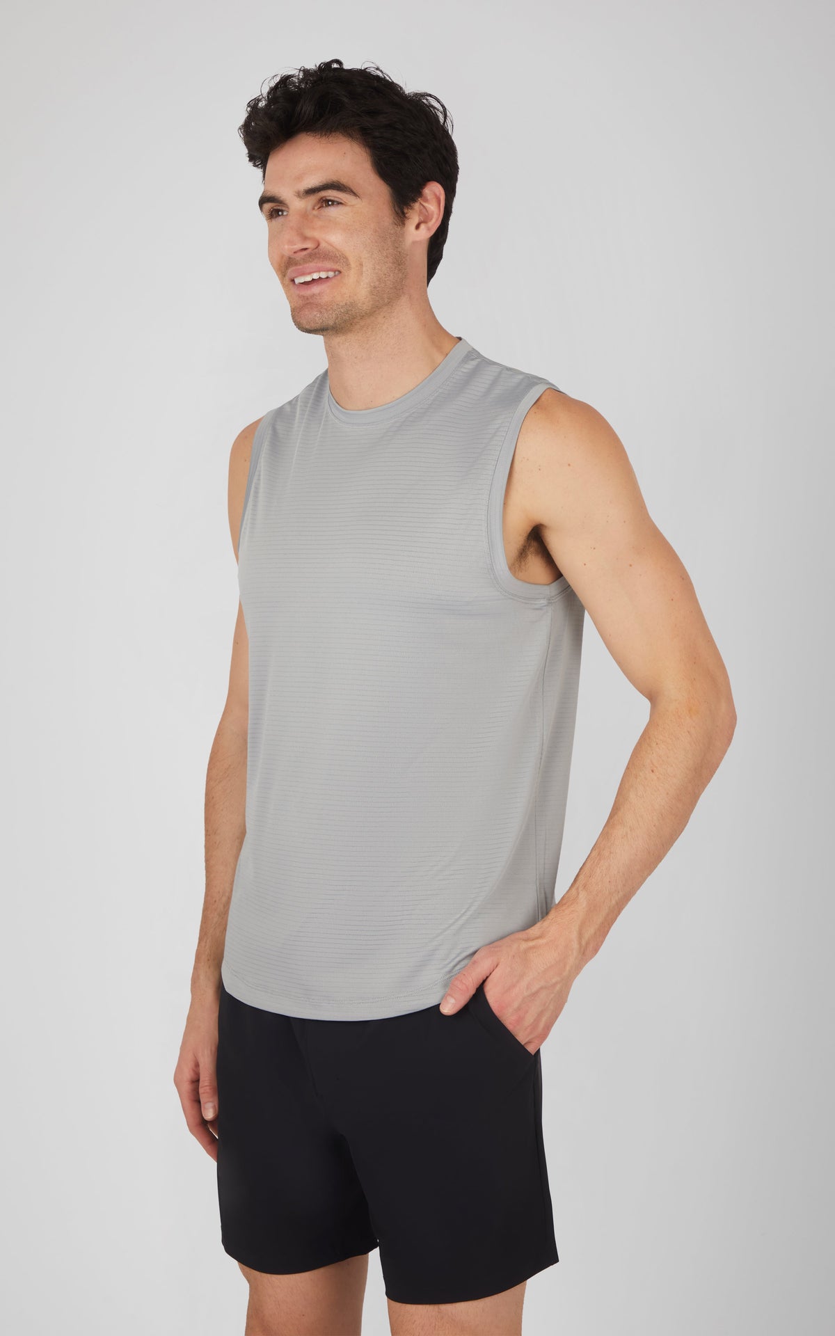 90 Degree by Reflex Men's Air Sense Iconic Textured Muscle Tank