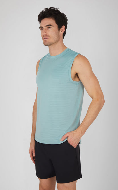 90 Degree by Reflex Men's Air Sense Iconic Textured Muscle Tank