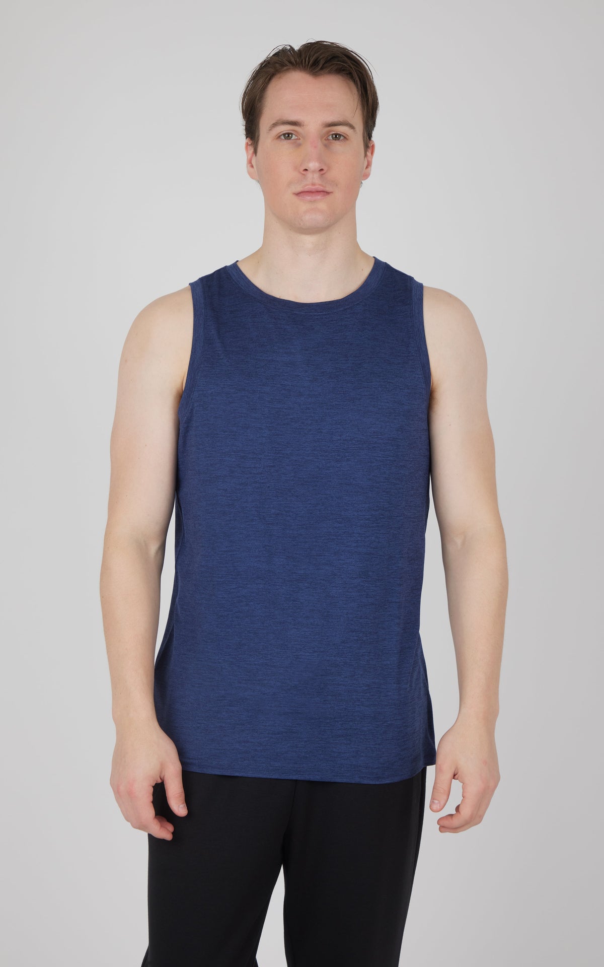 90 Degree by Reflex Men's Cationic Two Tone Heather Pace Muscle Tank