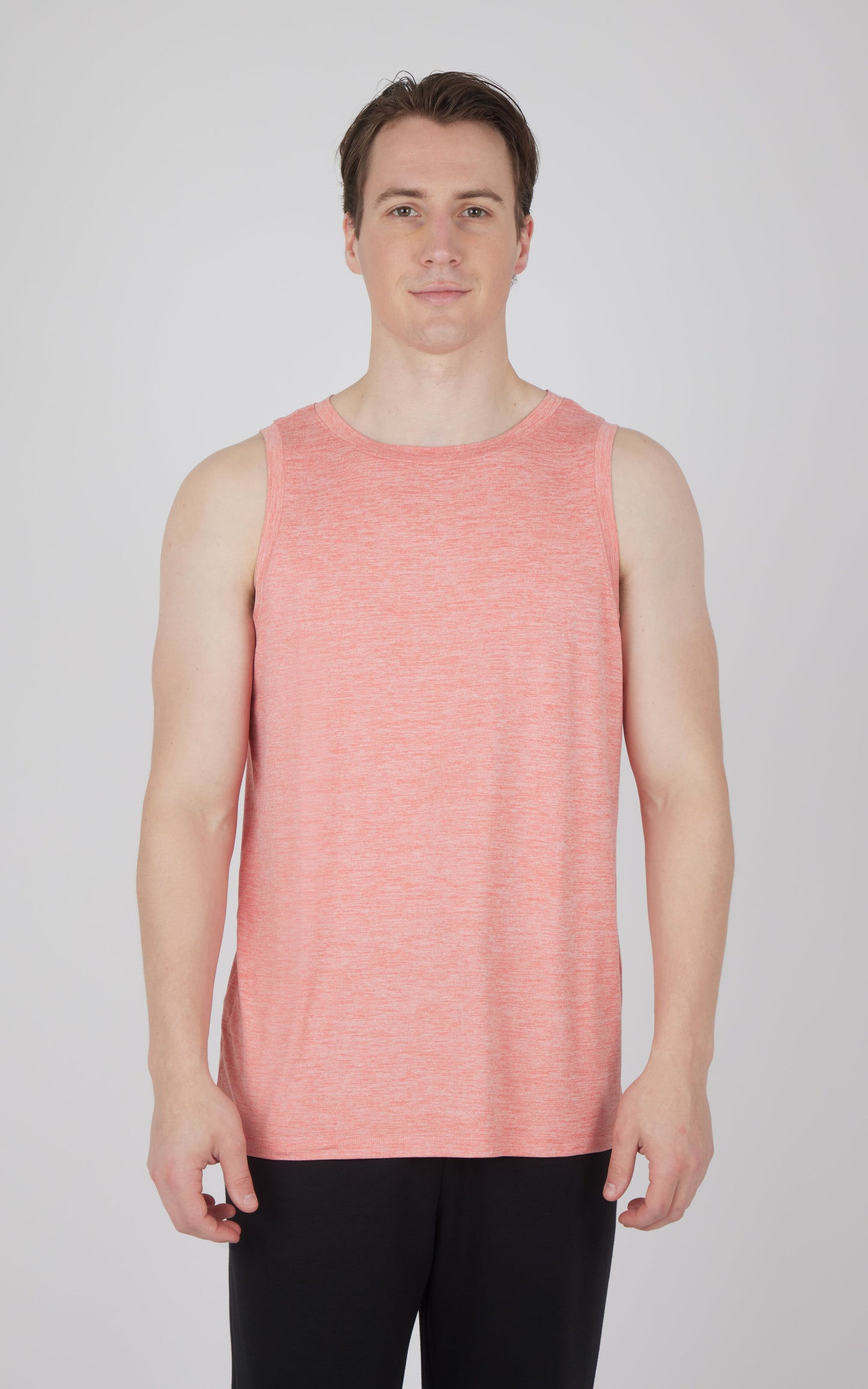 90 Degree by Reflex Men's Cationic Two Tone Heather Pace Muscle Tank