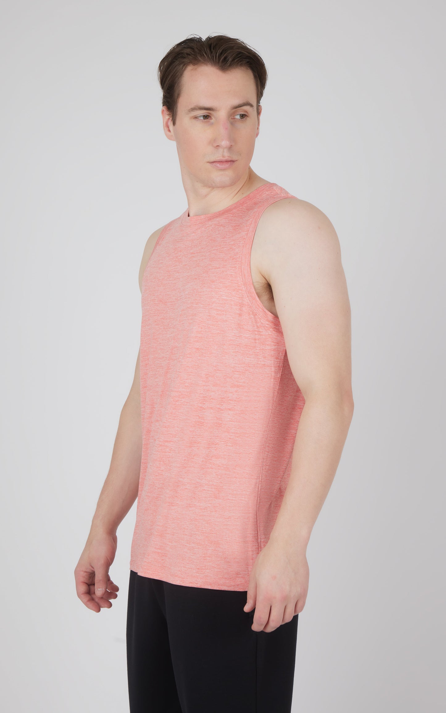 90 Degree by Reflex Men's Cationic Two Tone Heather Pace Muscle Tank