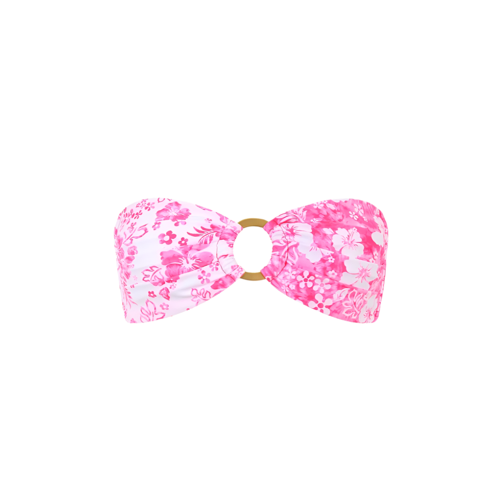 Kulani Kinis Strapless Bandeau Bikini Top - Island Blush - FINAL SALE