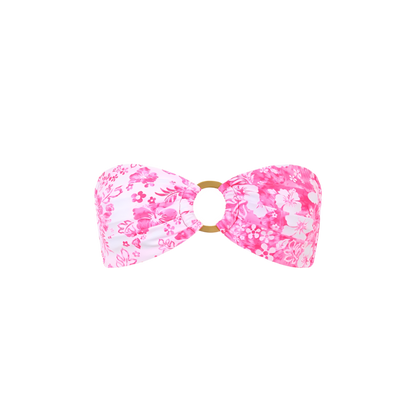 Kulani Kinis Strapless Bandeau Bikini Top - Island Blush - FINAL SALE