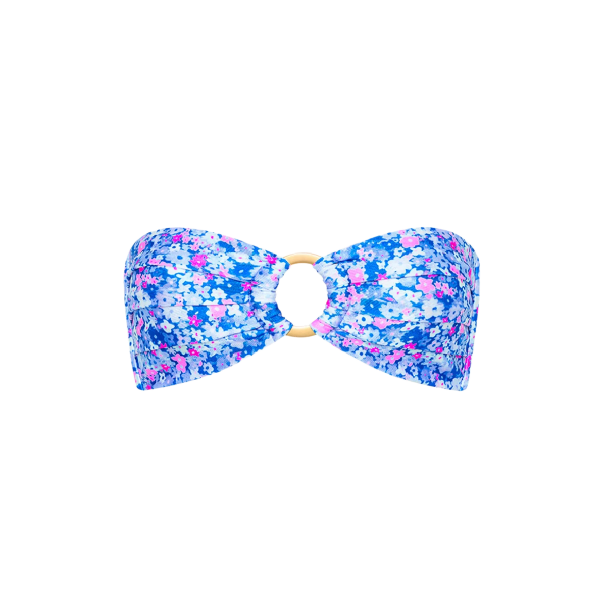 Kulani Kinis Strapless Bandeau Bikini Top - Purple Pearls - FINAL SALE