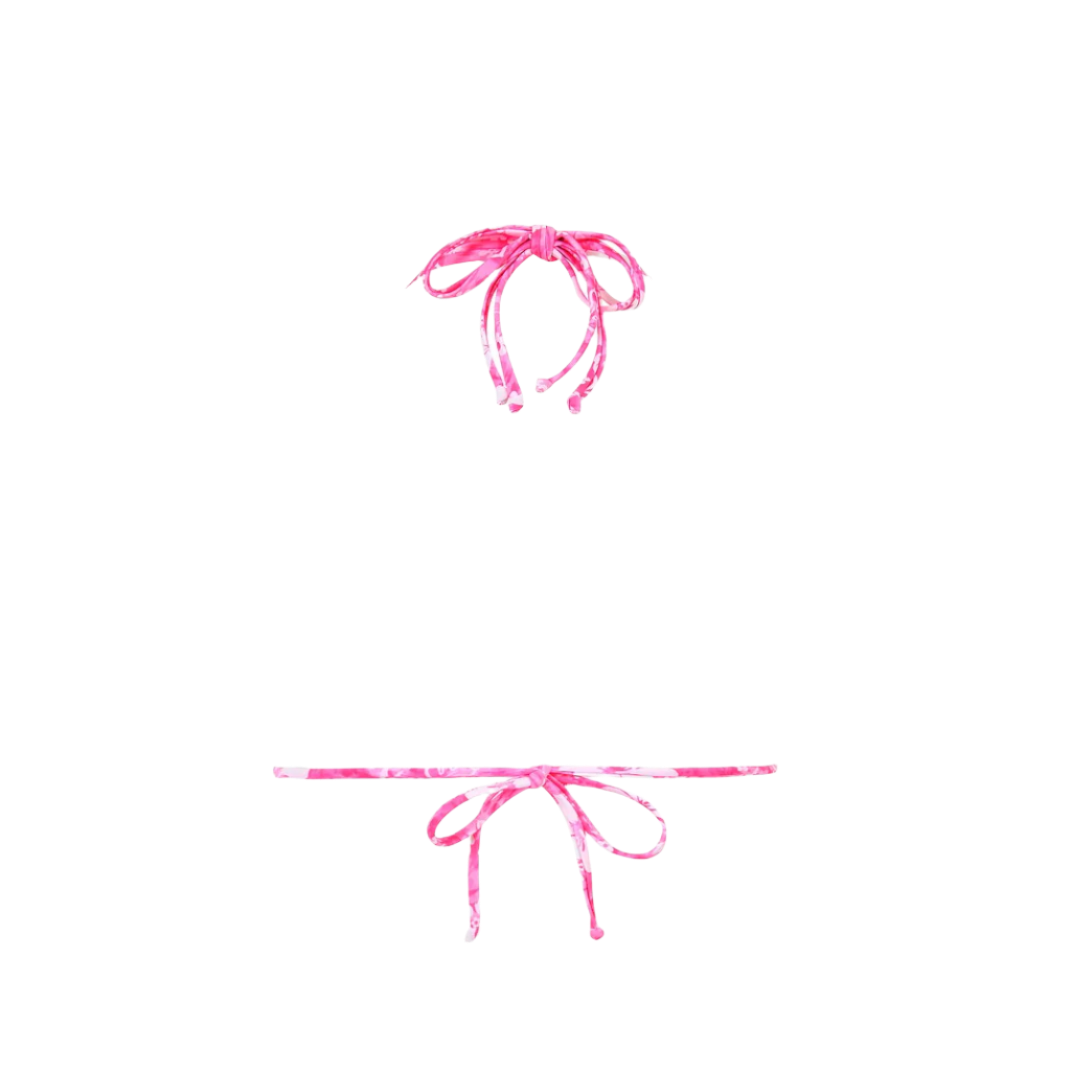 Kulani Kinis Halter Bralette Bikini Top - Island Blush - FINAL SALE