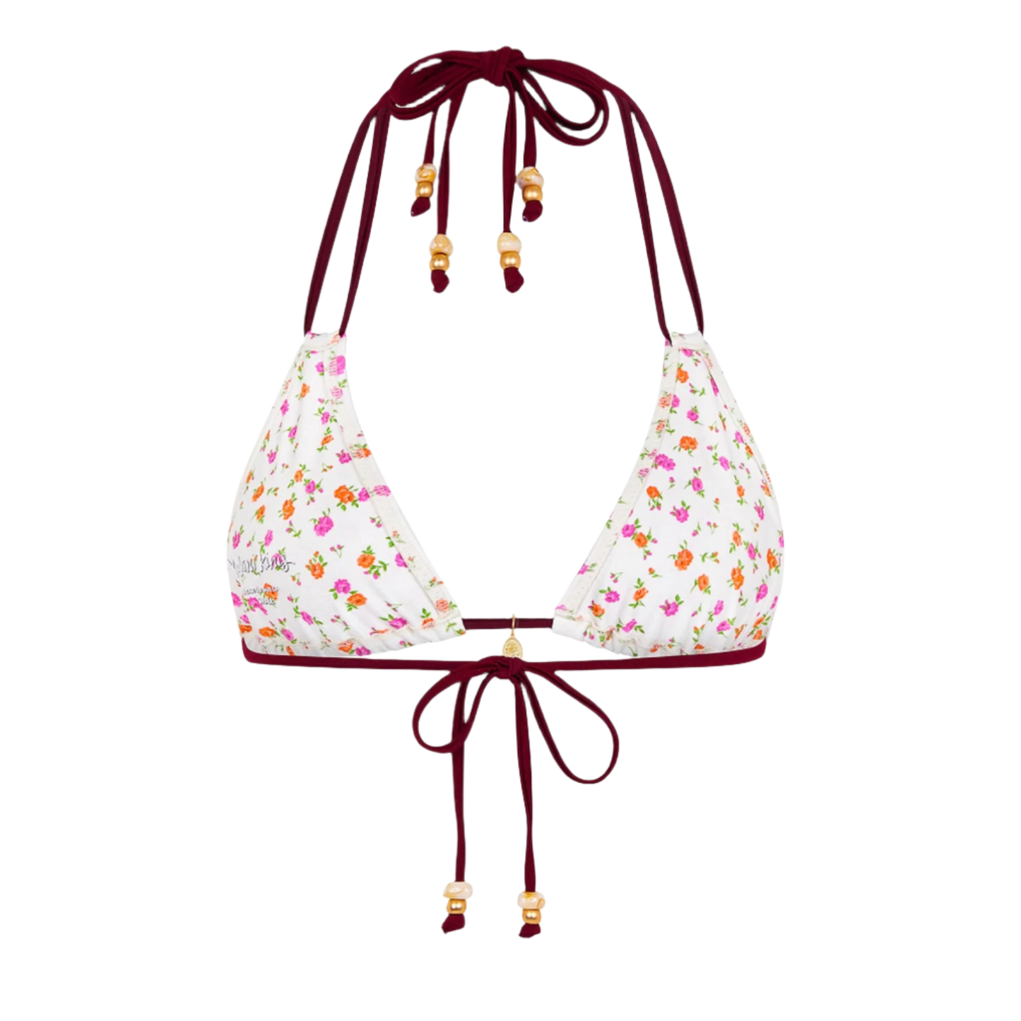 Kulani Kinis Halter Bralette Bikini Top - Rosie Posie - FINAL SALE