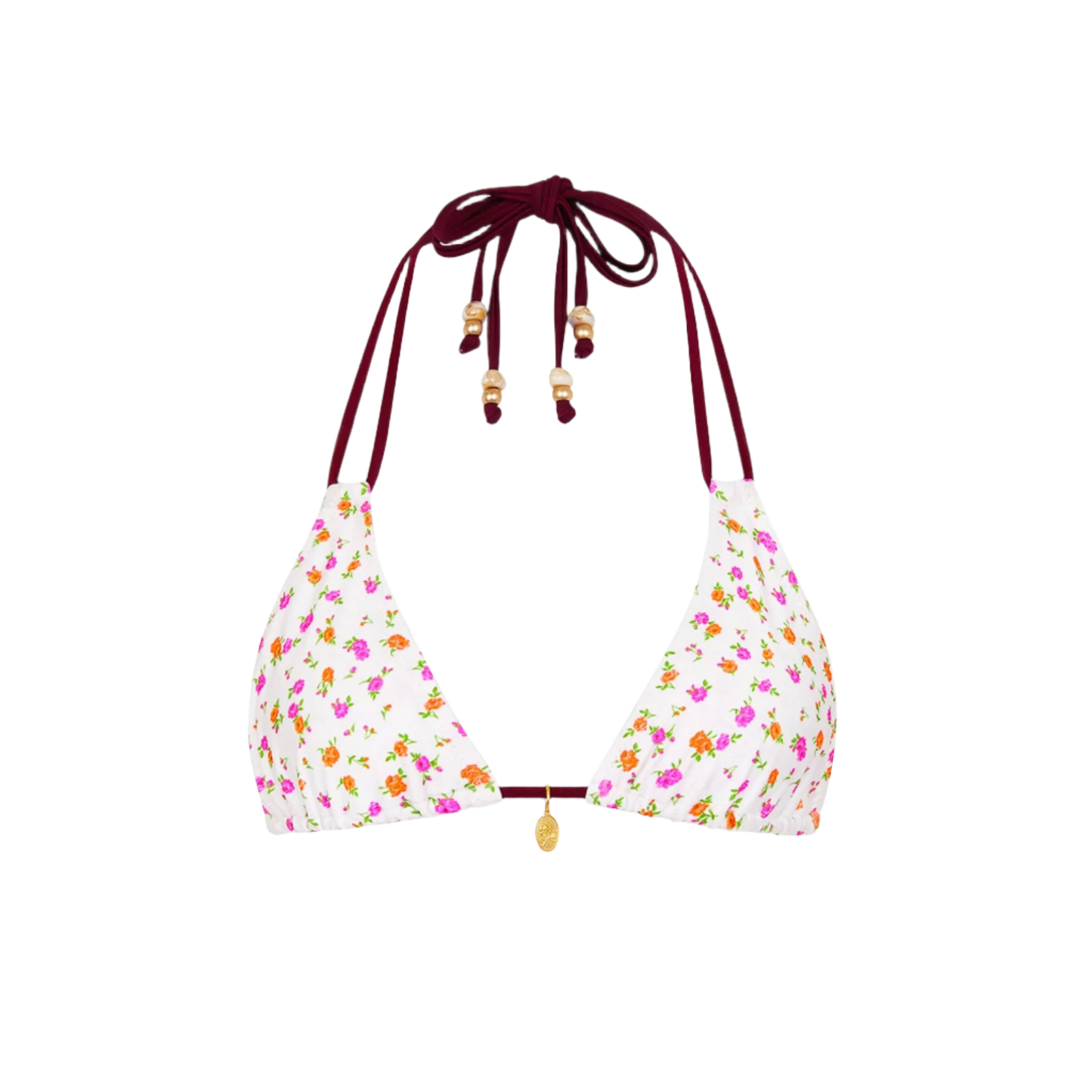 Kulani Kinis Halter Bralette Bikini Top - Rosie Posie - FINAL SALE