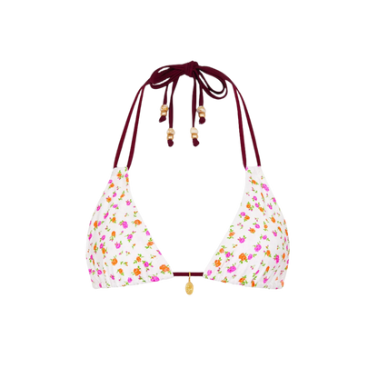 Kulani Kinis Halter Bralette Bikini Top - Rosie Posie - FINAL SALE