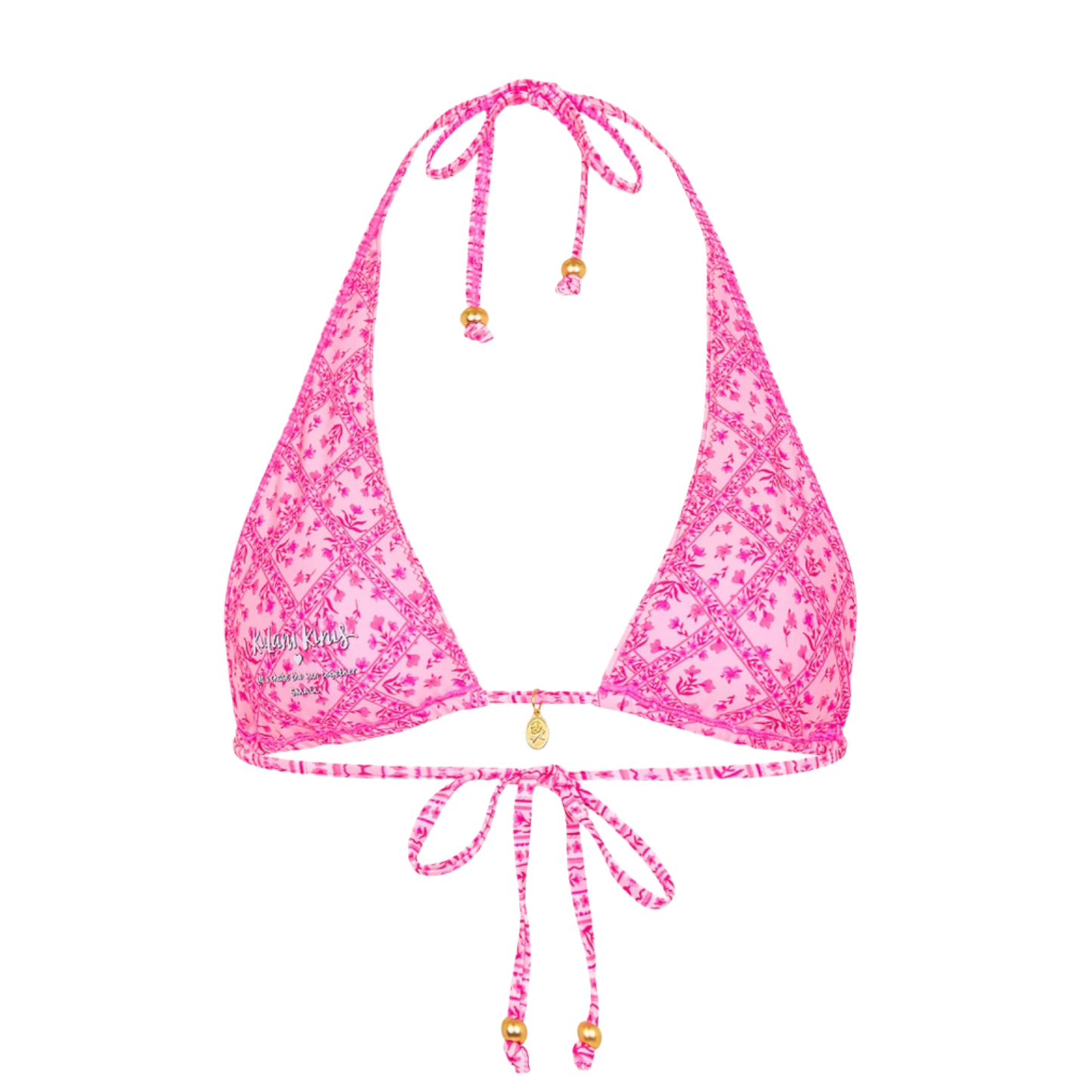 Kulani Kinis Bind Tie Halter Bikini Top - Starlight Saloon - FINAL SALE