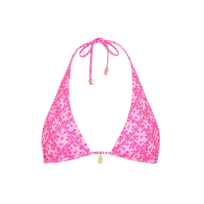 Kulani Kinis Bind Tie Halter Bikini Top - Starlight Saloon - FINAL SALE