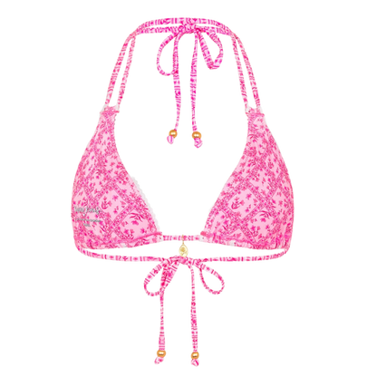 Kulani Kinis Decorative Panel Halter Bikini Top - Starlight Saloon - FINAL SALE