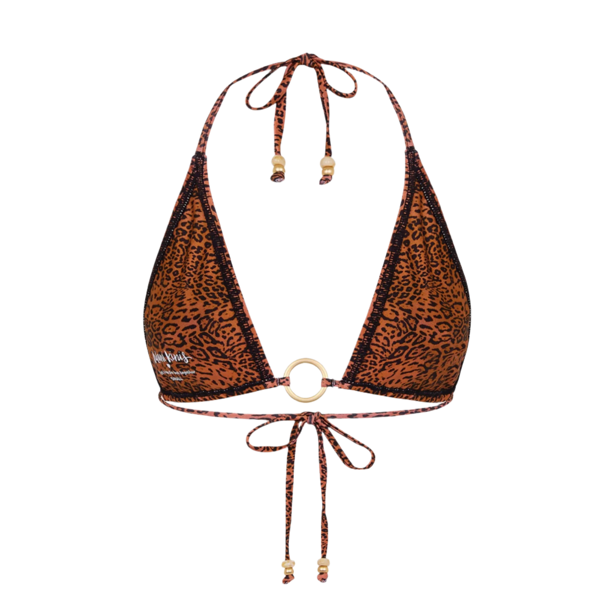 Kulani Kinis Ring Halter Bikini Top - Wild Rose - FINAL SALE